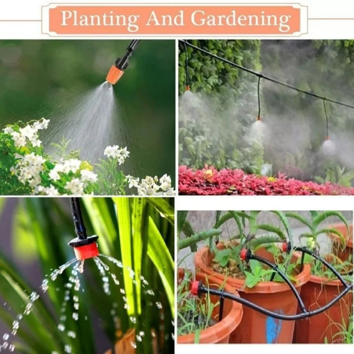 Enagua Mart Garden Automatic Drip Irrigation System - Adjustable Drip Spray Watering Kit