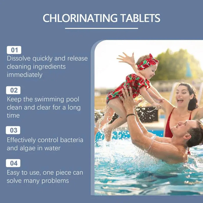 Enagua Mart Chlorine Tablets for Pool - Purify Water with Chlorine Pills for Hot Tubs and Pools