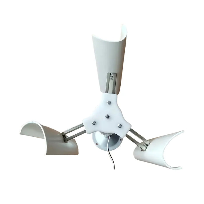 Enagua Mart Vertical Three-Blade Wind Generator - Portable Low-Speed Windmill with Brushless Generator