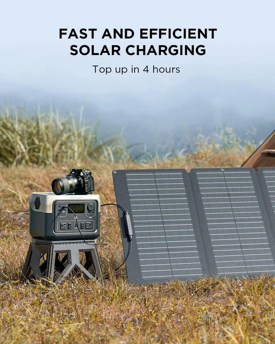 Enagua Mart River 2 Max Solar Generator 512Wh - Portable Power Station with 160W Solar Panel