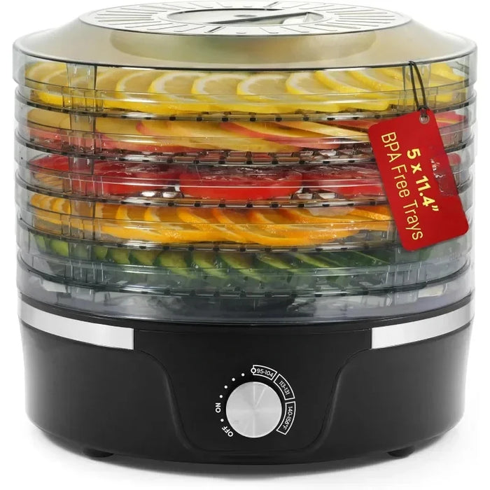 Enagua Mart Food Dehydrator with Adjustable Trays - Perfect for Jerky, Herbs, and Dried Snacks