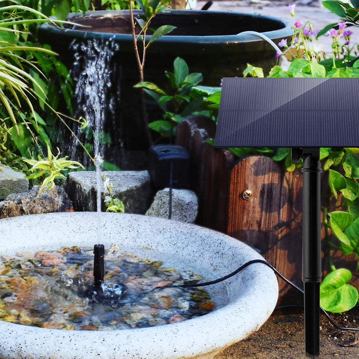 Enagua Mart 5W 5V Solar Fountain Pump - With Individual Solar Panels for Bird Bath and Outdoor Courtyard