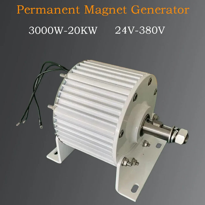 Enagua Mart 3000W-20kW Low-Speed Permanent Magnet Generator - 48V/96V/110V/220V/380V for Wind Turbines and Hydroelectric Systems