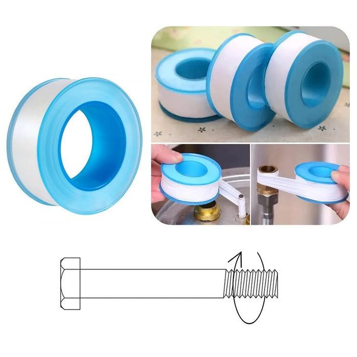 Enagua Mart PTFE Water Pipe Sealing Tape - 10 Rolls for Thread Sealing and Home Improvement