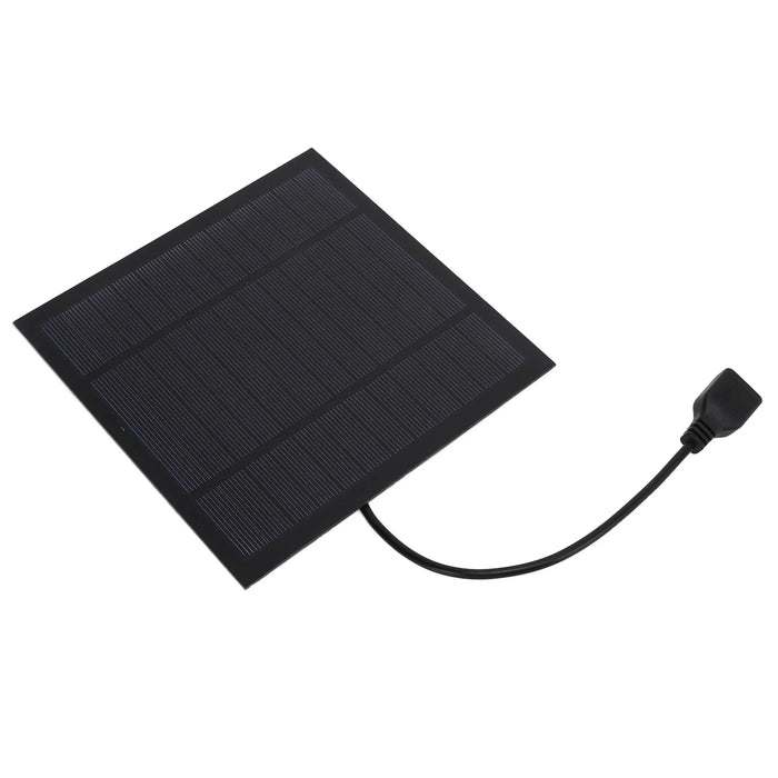 Enagua Mart 5W Solar Panel Powered Fan - Durable Iron Fan for Home and Office Use