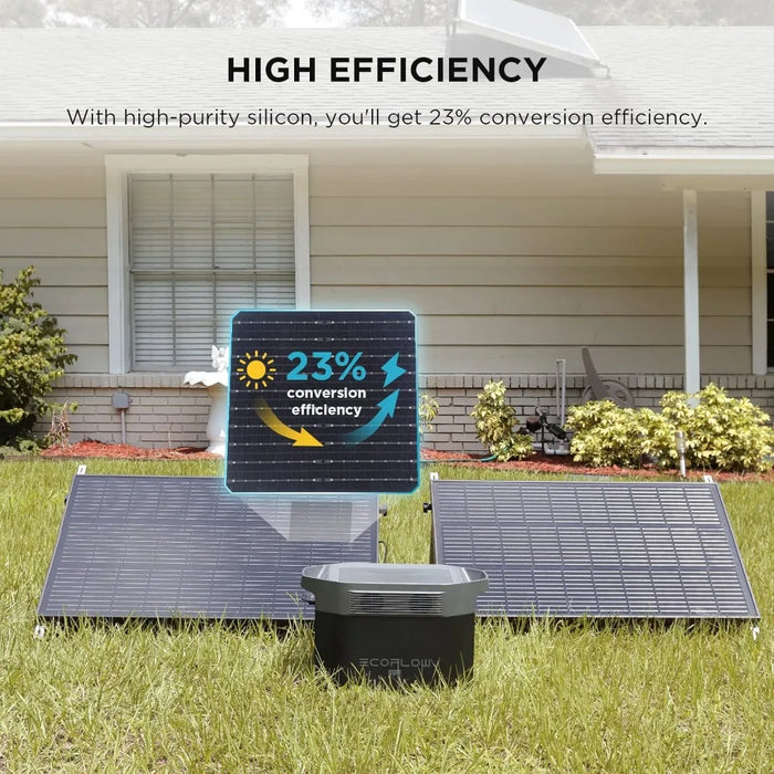 Enagua Mart 100W 12V Solar Panels (2-Pack) - High Efficiency Monocrystalline PV Modules with IP68 Waterproofing