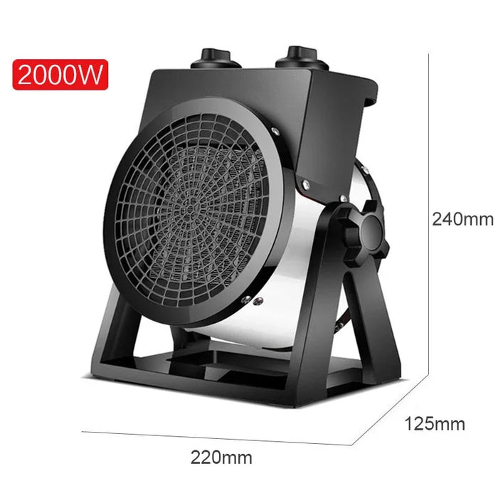 Enagua Mart 2000W Electric Air Heater - Small Household & Industrial Energy-Saving Heater