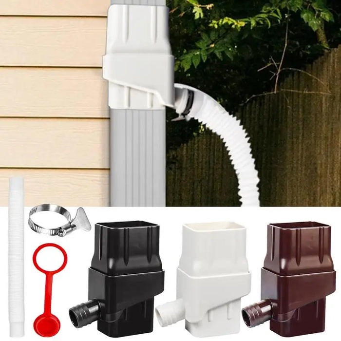 Enagua Mart Rain Water Collection System – Gutter Drain With Hose For Roof Water Harvesting