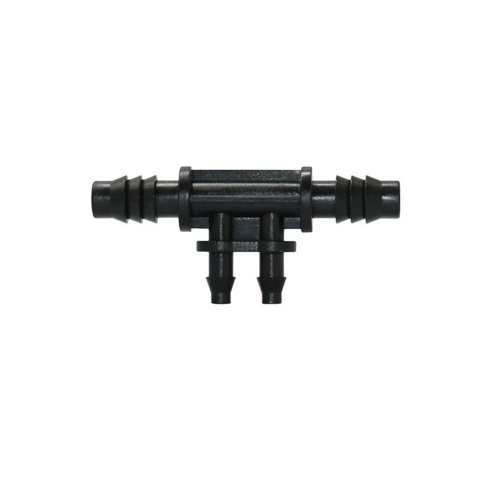 Enagua Mart Irrigation Garden Hose Barb Connector - 3/8" Tee, Elbow, and End Plug Fittings for Drip Irrigation Systems