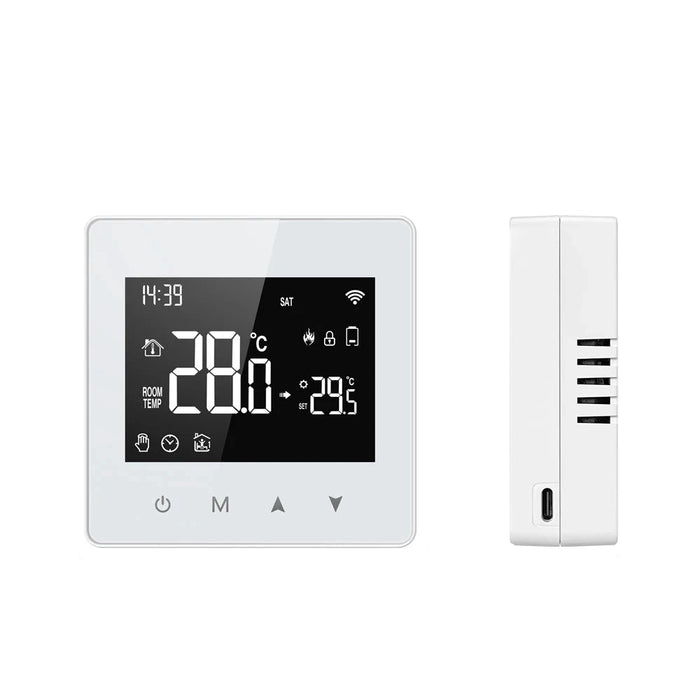 Enagua Mart AVATTO Tuya WiFi Zigbee Smart Thermostat - Battery-Powered Water and Gas Boiler Temperature Controller for Alexa and Google Home