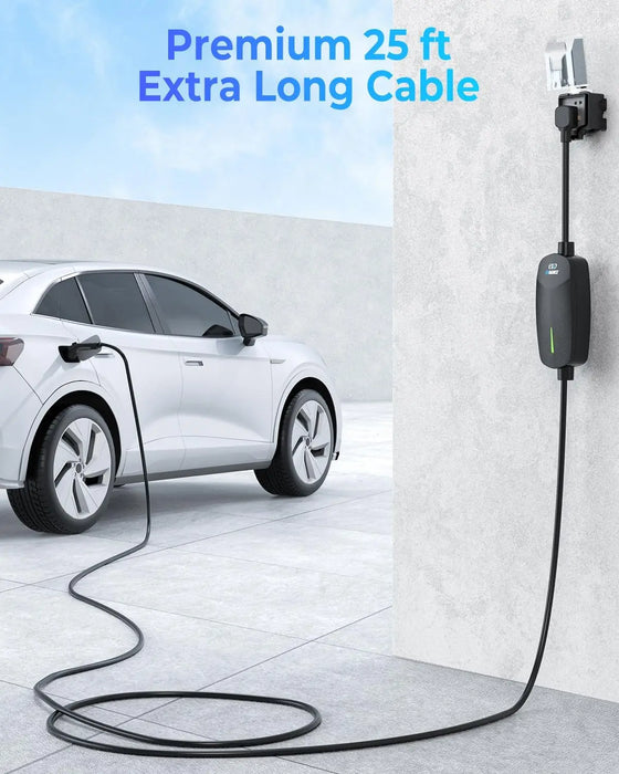 Enagua Mart EVDance Portable Level 2 EV Charger - 7.68kW NEMA 14-50P 32A with 25ft Cable