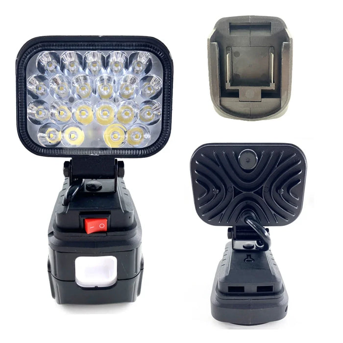 Enagua Mart 18V LED Work Light - Portable Outdoor Lighting for Camping and Emergency Use