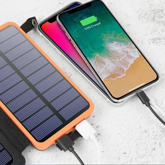 Enagua Mart 50,000mAh Waterproof Solar Power Bank - Portable Foldable Solar Charger for Outdoor Use