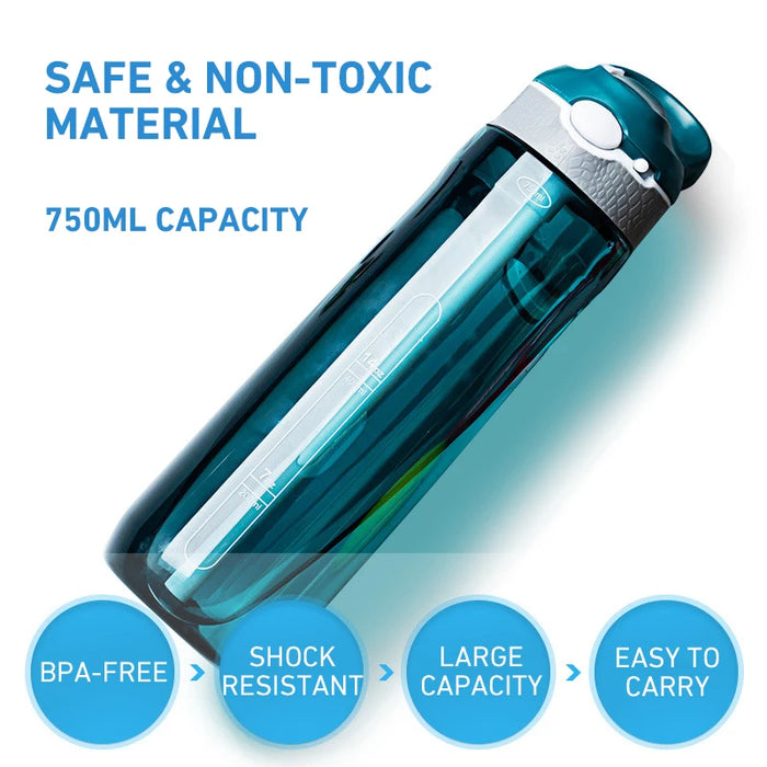 Enagua Mart 750ml Outdoor Water Filter Straw Bottle - Survival Emergency Water Purifier for Clean Drinking On the Go