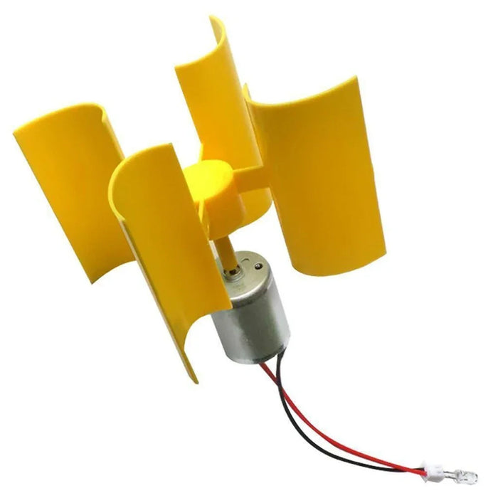 Enagua Mart Mini Vertical Wind Turbine Kit - Instructional Model with Generator Blades for Wind Power Projects