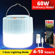 Enagua Mart Solar LED Camping Lantern - Waterproof, USB Rechargeable Power Bank for Outdoor Use - Enagua Mart