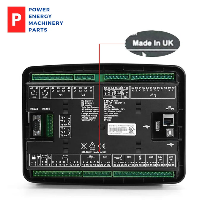 Enagua Mart Deep Sea DSE8610 MKII Generator Synchronizing Control Panel - Auto Start Load Share Controller