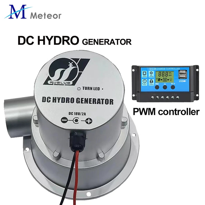 Enagua Mart 100W/50W Water Turbine Generator - 18V/36V DC Hydraulic Generator for Outdoor Hydro-Electric Power