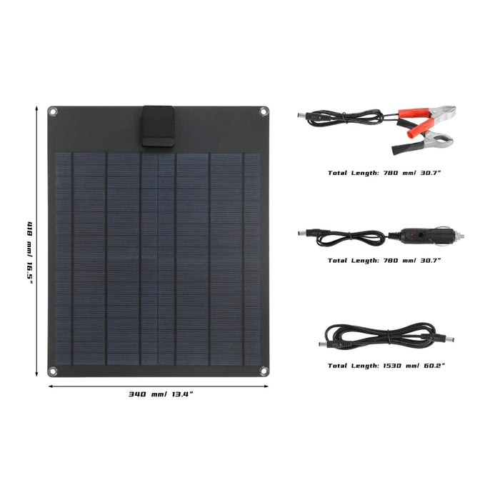 Enagua Mart 100W 12V/18V Portable Solar Panel - USB 5V, 2A Charger for Phone, RV, Car, and Camping