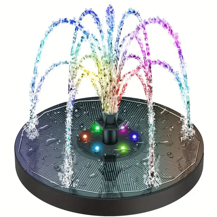 Enagua Mart Solar Power Bird Bath Fountain Pump - Colorful Floating Decoration for Garden