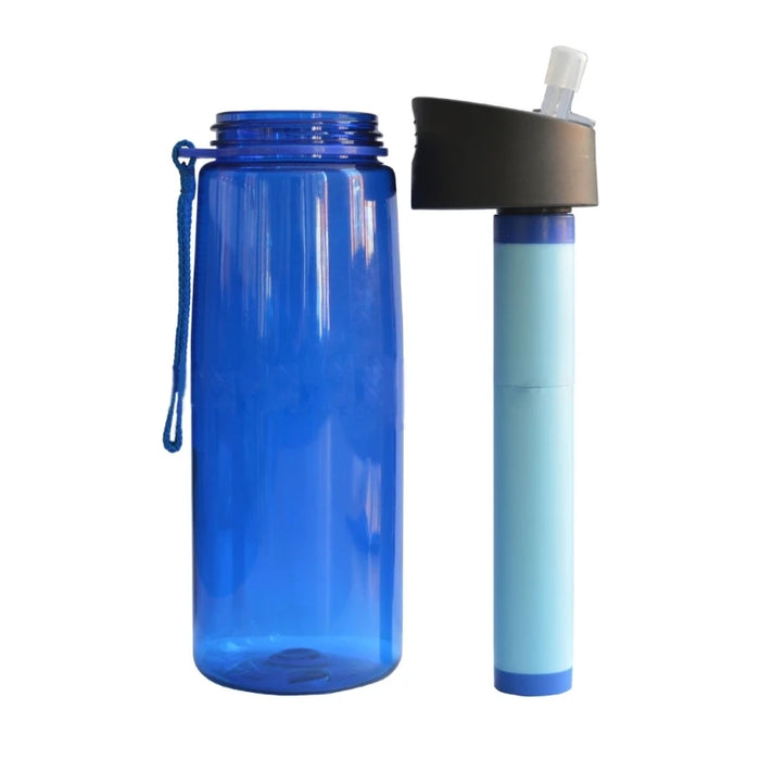 Enagua Mart Reusable Filtered Water Bottle Purifier - 0.01 Micron for Hiking, Travel, and Camping