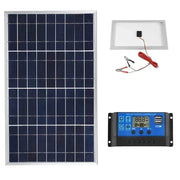 Enagua Mart 300W Solar Panel Kit - Complete 12V Polycrystalline USB Power Portable Outdoor Rechargeable Solar Generator for Home - Enagua Mart
