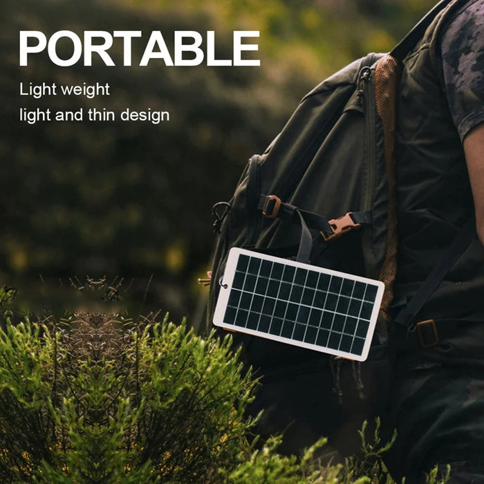 Enagua Mart 4.5W Solar Charging Panel - 5V Outdoor Solar Charger for Mobile Phones and Power Banks