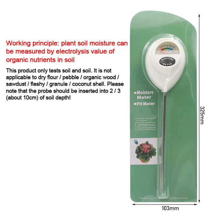 Enagua Mart Soil Humidometer - Soil Moisture Meter with Probe for Home Gardening & Watering Test