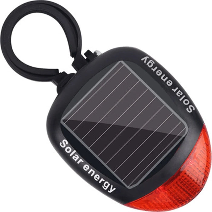 Enagua Mart Solar Rechargeable Bike Tail Light - USB LED Safety Rear Light for Cycling