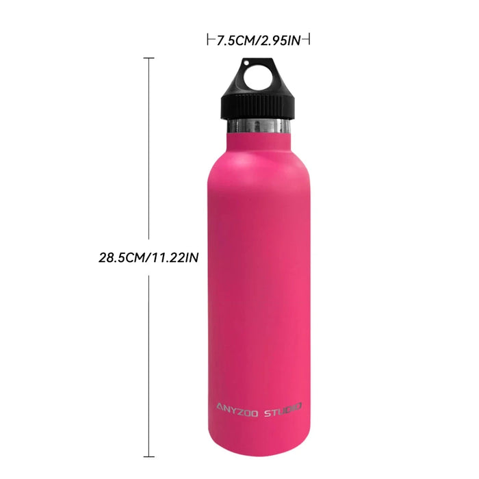 Enagua Mart 24oz 700ml Water Bottle Thermos - 304 Stainless Steel, Vacuum Flask for Cola, Beer, and More