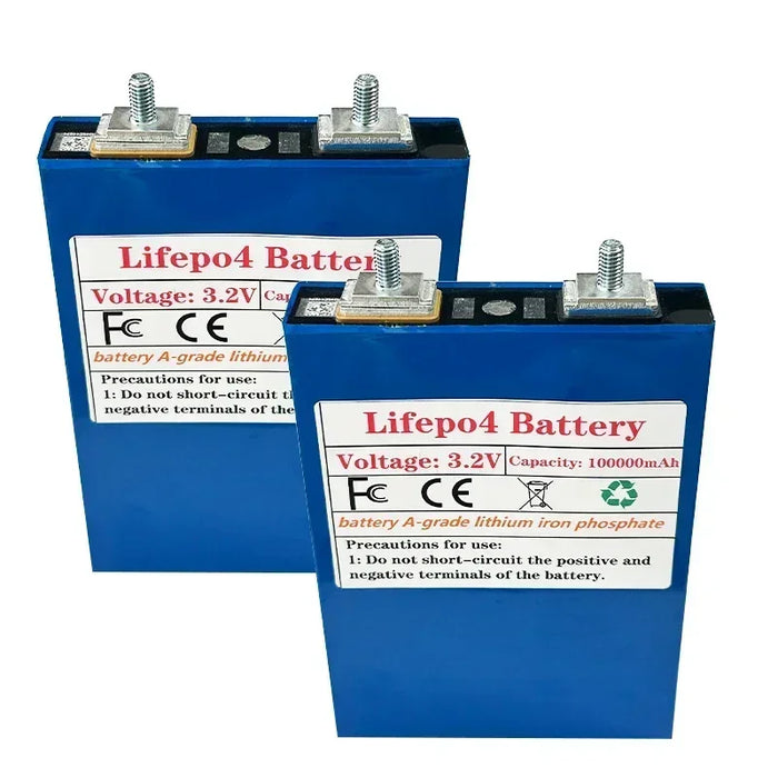 Enagua Mart 3.2V 100Ah LiFePO4 Battery Pack - DIY Lithium Battery for 12V-48V Solar Systems