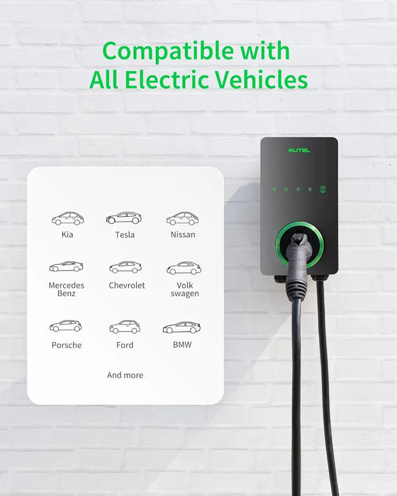 Enagua Mart Autel Home Level 2 EV Charger - 50Amp 240V with Wi-Fi and Bluetooth