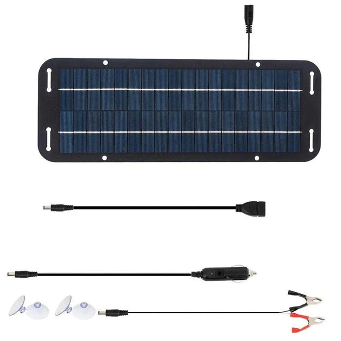 Enagua Mart 60W 12V Solar Panel Kit - IP65 Portable Solar Trickle Charger for Car Battery