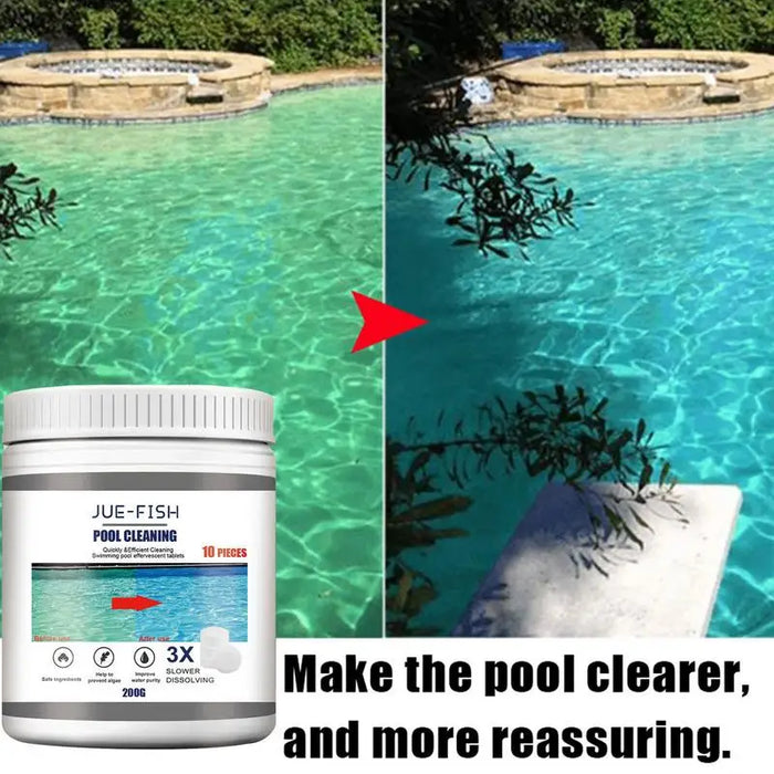 Enagua Mart Pool Cleaning Effervescent Tablets - Fast-Acting Hot Tub Cleaner, Odor Eliminator