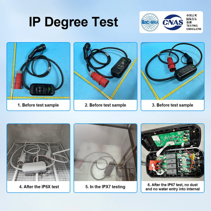 Enagua Mart iSigma EV Charger - 8A/10A/13A/15A 3.3kW Adjustable Type1 J1772/Type 2 IEC62196-2