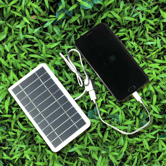 Enagua Mart 2W USB Solar Charger Panel - Portable 5V Mini Solar Charger for Phones and Travel Use