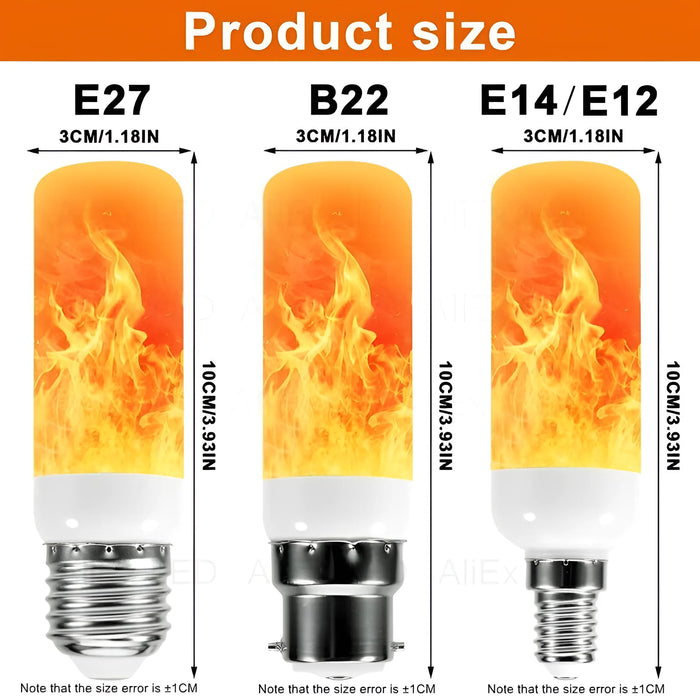 Enagua Mart USB E14/E27/B22 LED Flame Bulbs - 9W AC85-265V Home Electronic Accessories Lamp