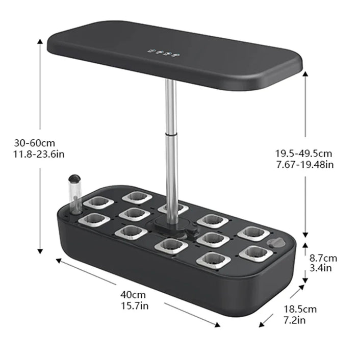 Enagua Mart Soilless Smart Planting Machine - Hydroponic System with LED Light for Home