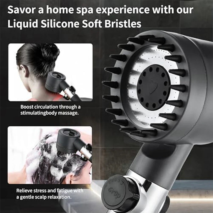 Enagua Mart High-Pressure Filtered Shower Head - Handheld, Multiple Spray Modes, with Built-In Filter and Power Wash Function