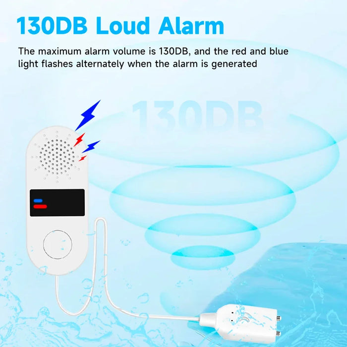 Enagua Mart 130dB Water Leak Alarm Detector – High-Volume Sound Alarm For Home Security