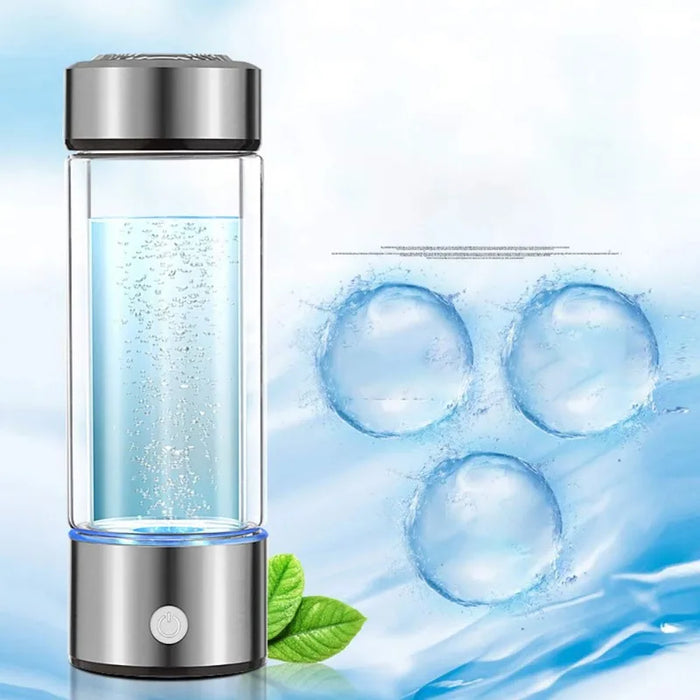 Enagua Mart Portable Hydrogen Water Generator - USB Rechargeable Alkaline Ionizer for Hydrogen-Rich Health Water