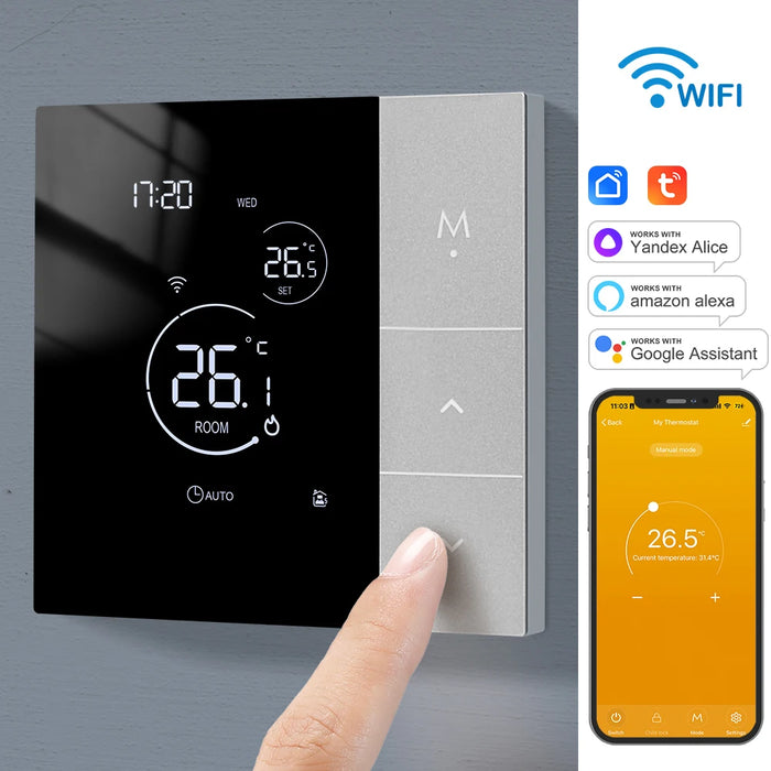 Enagua Mart WiFi Thermostat Tuya Smart Home Thermoregulator - Temperature Controller for Boilers and Electric Underfloor Heating