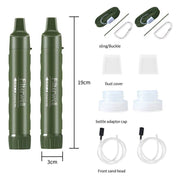 Enagua Mart Personal Camper Water Purifier Filter Straw - Portable Drinking Purifier for Outdoor Adventures - Enagua Mart