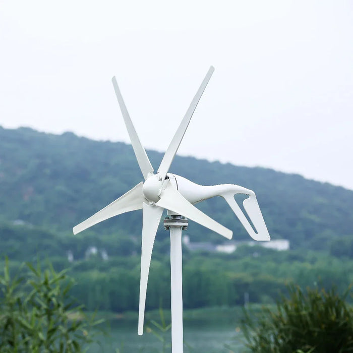 Enagua Mart New Energy 3KW/5KW/8KW Small Windmill - Horizontal Wind Turbine Generator with MPPT Controller for Home Use