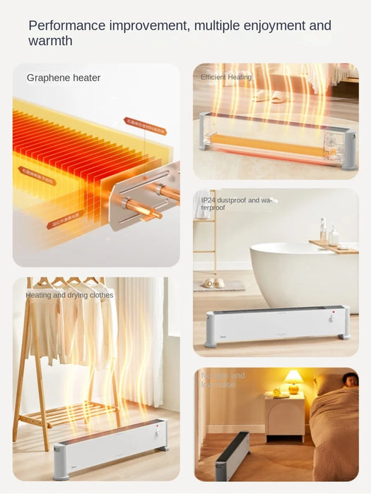 Enagua Mart Efficient and Energy-Saving Graphene Heater - 220V Portable Heater for Home and Office