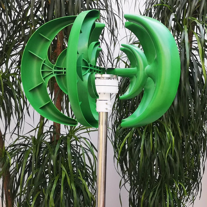 Enagua Mart Vertical Wind Turbine - 2000W Generator, 3kW Windmill, 12V/24V/48V with MPPT Charge Controller for Home Use