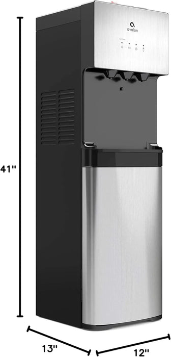 Enagua Mart Avalon Self-Cleaning Bottleless Water Cooler Dispenser - Stainless Steel with 3 Temperature Settings