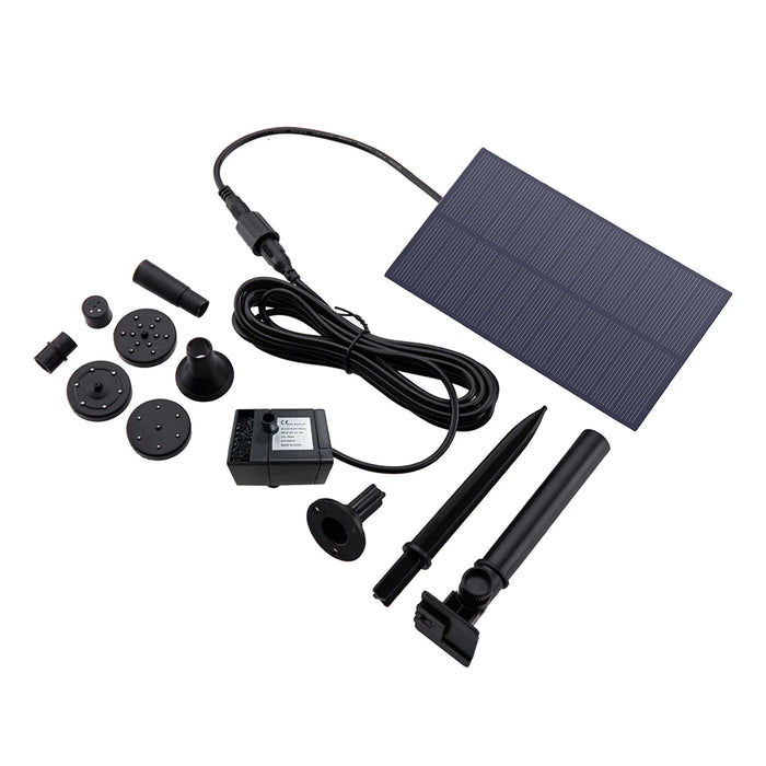 Enagua Mart 5W 5V Solar Water Pump - Garden Decoration with Stake