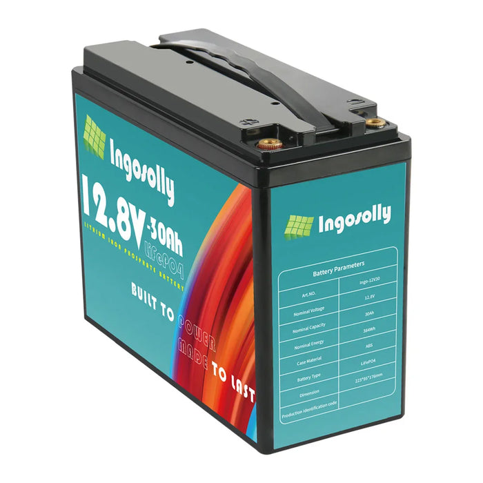 Enagua Mart 12V 6Ah-30Ah LiFePO4 Battery Pack - BMS Integrated for Emergency Power Supply and Solar Energy Storage