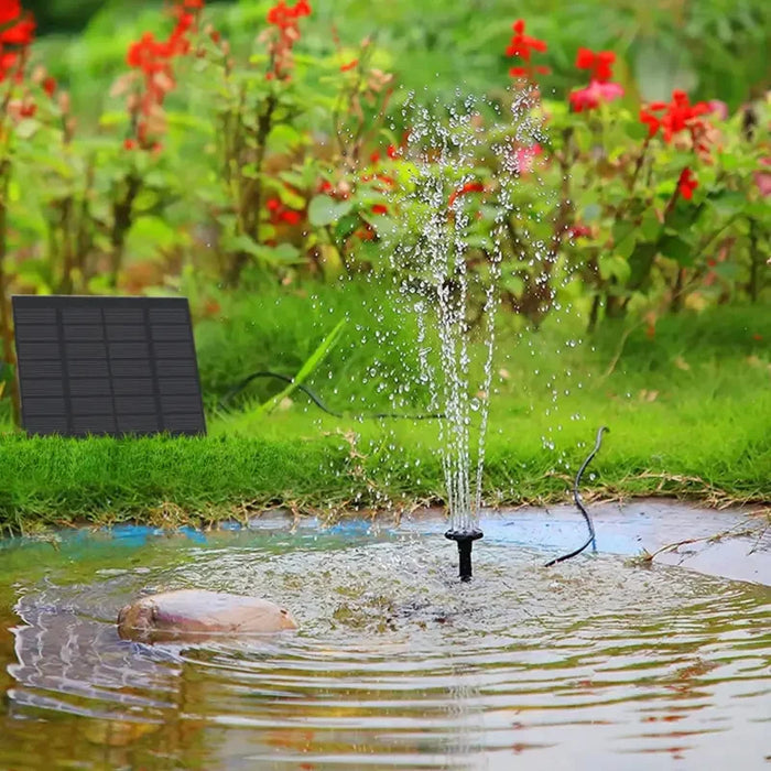 Enagua Mart Solar Fountain Pump - Floating Water Pump with 6 Spray Heads